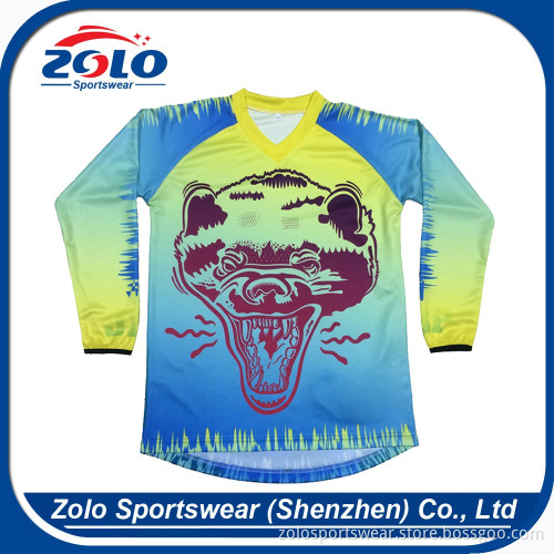 OEM orders acceptable men long sleeves collar star sports jersey